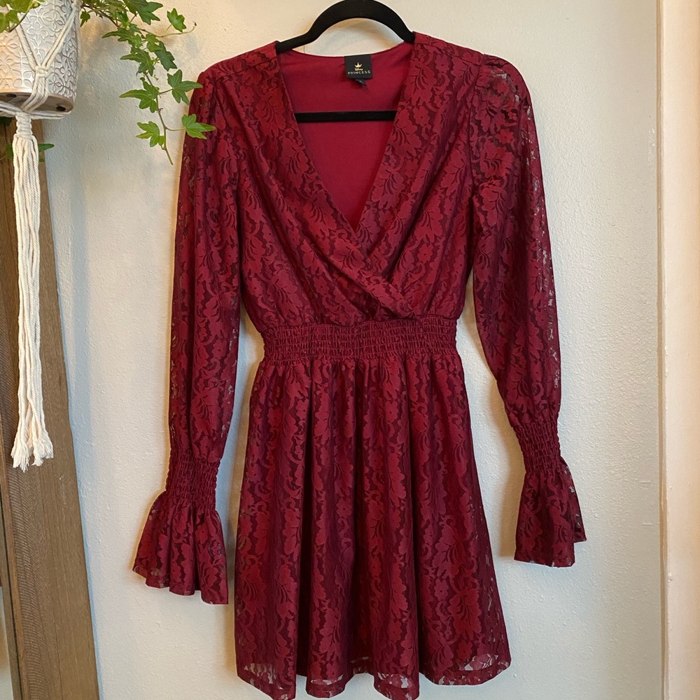 Red formal dress